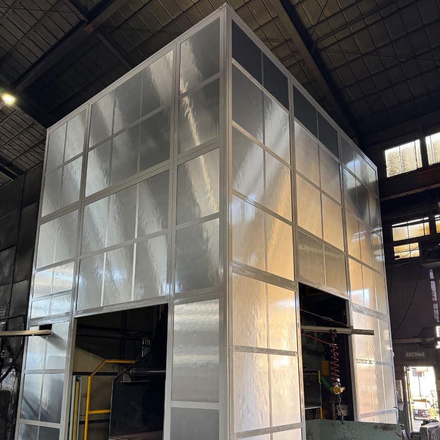 防音ブース用フレーム事例（ショットブラスト）