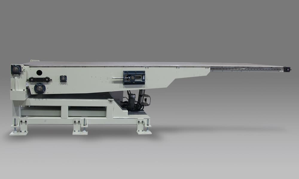 伸縮シフト付ベルトコンベア